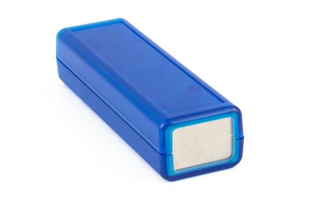 Hammond Transparent Blue ABS Instrument Case, 114 x 36 x 25mm [1593DALTBU]; 228-7369