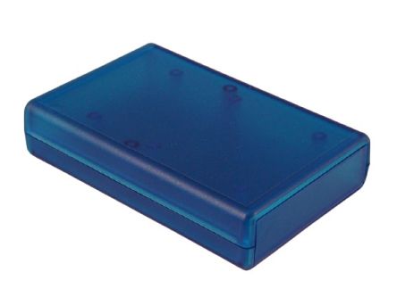 Hammond Transparent Blue ABS Instrument Case, 109 x 74 x 25mm [1593NTBU]; 228-7380