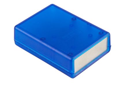 Hammond Transparent Blue ABS Instrument Case, 91 x 66 x 28mm [1593PALTBU]; 228-7382