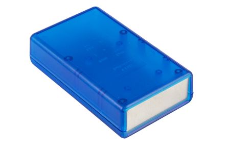 Hammond Transparent Blue ABS Instrument Case, 112 x 66 x 28mm [1593QALTBU]; 228-7384
