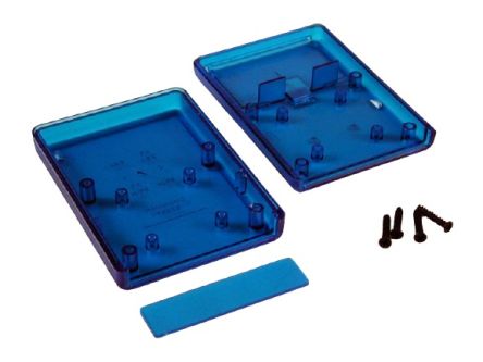 Hammond Transparent Blue ABS Instrument Case, 91 x 66 x 21mm [1593STBU]; 228-7389