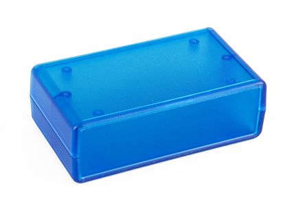 Hammond Transparent Blue ABS Instrument Case, 105 x 60 x 35mm [1593VTBU]; 228-7398
