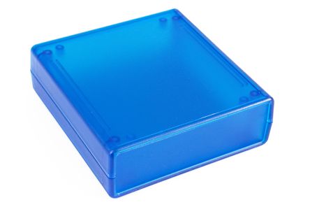 Hammond Transparent Blue ABS Instrument Case, 105 x 110 x 35mm [1593WTBU]; 228-7400