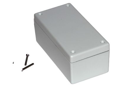 Hammond 1594 Series ABS General Purpose Enclosure, IP65, 132 x 43 x 66mm [1594DWGY]; 228-7407