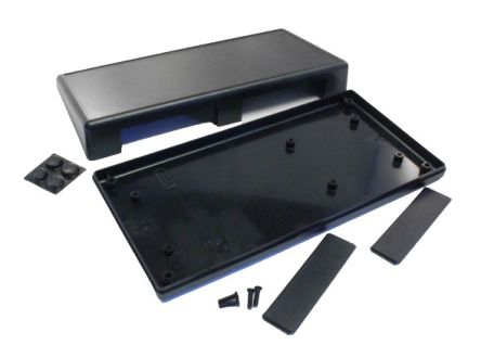 Hammond 1599 Series ABS General Purpose Enclosure, IP54, 40 x 220 x 110mm [1599HTSBK]; 228-7416