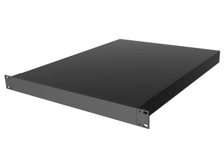Hammond Black Aluminium Instrument Case, 44 x 422 x 559mm [RM1U1922SBK]; 228-7434
