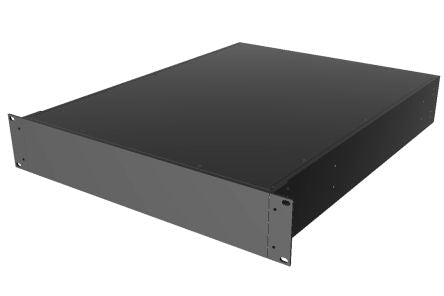 Hammond Black Aluminium Instrument Case, 89 x 422 x 559mm [RM2U1922SBK]; 228-7449