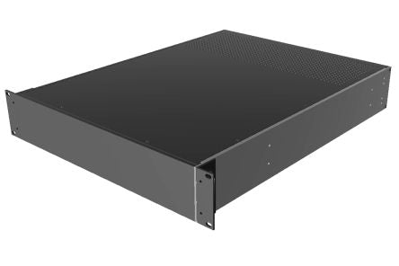 Hammond Black Aluminium Instrument Case, 89 x 422 x 559mm [RM2U1922VBK]; 228-7450