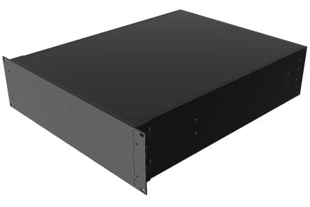 Hammond Black Aluminium Instrument Case, 133 x 422 x 559mm [RM3U1922SBK]; 228-7462