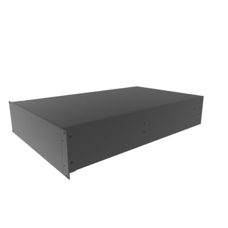 Hammond Black Aluminium Instrument Case, 133 x 422 x 711mm [RM3U1928SBK]; 228-7464