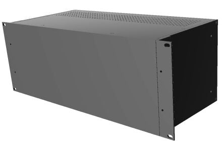 Hammond Black Aluminium Instrument Case, 178 x 422 x 203mm [RM4U1908VBK]; 228-7468