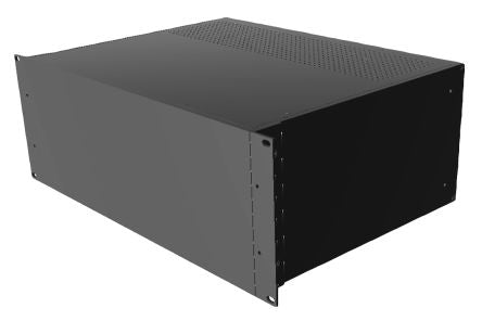 Hammond Black Aluminium Instrument Case, 178 x 422 x 330mm [RM4U1913VBK]; 228-7470