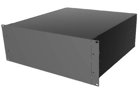 Hammond Black Aluminium Instrument Case, 178 x 422 x 457mm [RM4U1918SBK]; 228-7471