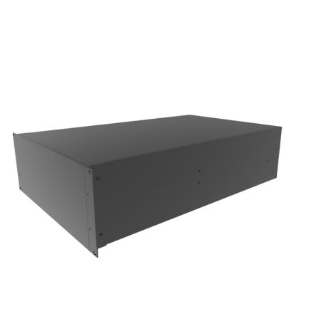 Hammond Black Aluminium Instrument Case, 178 x 422 x 711mm [RM4U1928SBK]; 228-7475