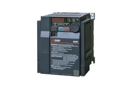 Mitsubishi Electric Inverter Module, 0.75 kW, 3 Phase, 480 V, 2.6 A, FR-E800 Series [FR-E840-0026-4-60]; 228-7792