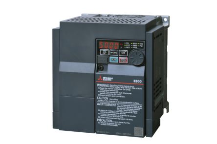 Mitsubishi Electric Inverter Module, 3.7 kW, 3 Phase, 480 V, 9.5 A, FR-E800 Series [FR-E840-0095-4-60]; 228-7795