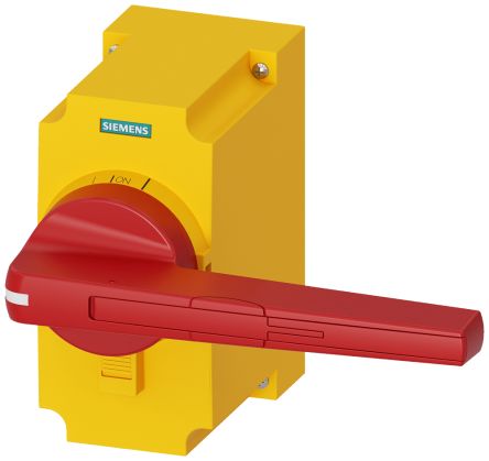 Siemens Red/Yellow Handle Padlockable, SENTRON Series [3KF9501-2AA00]; 228-8134