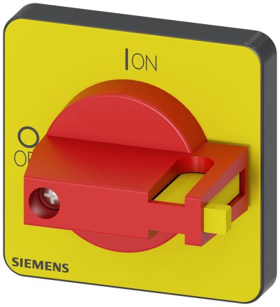 Siemens Red/Yellow Rotary Handle, SENTRON Series [3LD9343-7C]; 228-8153