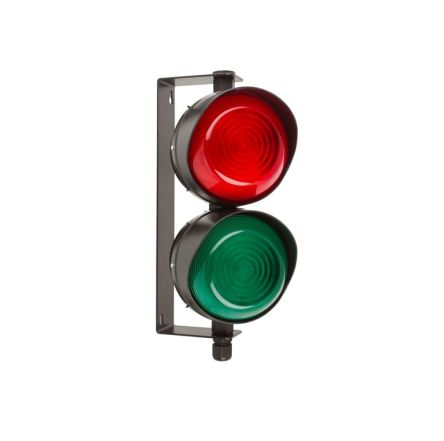 RS PRO Green, Red Traffic Light LED Beacon, 2 Lights, 85 → 280 V [0]; 228-8639