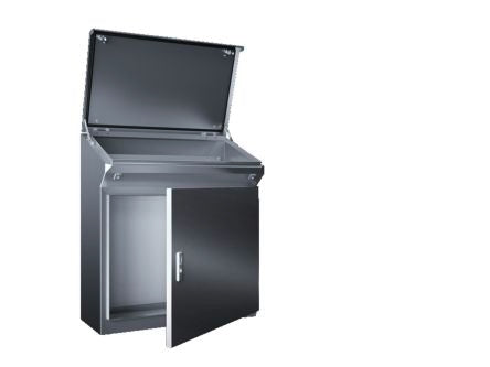 Rittal TP Series Stainless Steel Single-Door-Door Floor Standing Enclosure, Opaque Door, IP55, 960 x 800 x 480mm [2684600]; 228-9361