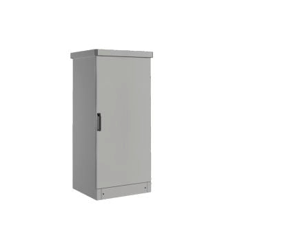 Rittal CS Series Aluminium Single-Door-Door Floor Standing Enclosure, Opaque Door, IP55, 600 x 1200 x 500mm [9783530]; 228-9486