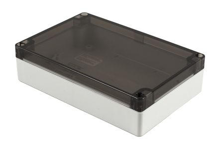 Hammond 1554 Series Polycarbonate Enclosure, IP68, 7.1 x 4.7 x 1.8in [1554HL2GYSL]; 229-1035