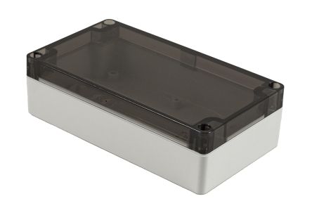 Hammond 1554 Series Polycarbonate Enclosure, IP68, 6.3 x 3.5 x 1.8in [1554JL2GYSL]; 229-1041