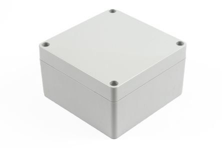Hammond 1554 Series Polycarbonate Enclosure, IP68, 4.13 x 4.13 x 2.36in [1554L2GY]; 229-1044