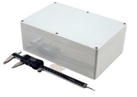 Hammond 1554 Series ABS Enclosure, IP66, 9.4 x 6.3 x 3.5in [1554VAGY]; 229-1095