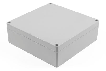 Hammond 1554 Series ABS Enclosure, IP66, 7.1 x 7.1 x 2.36in [1554WGY]; 229-1108
