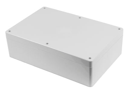 Hammond 1554 Series Polycarbonate Enclosure, IP68, 11.8 x 7.8 x 3.54in [1554X2GY]; 229-1109