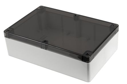 Hammond 1554 Series Polycarbonate Enclosure, IP68, 11.8 x 7.8 x 3.54in [1554X2GYSL]; 229-1111