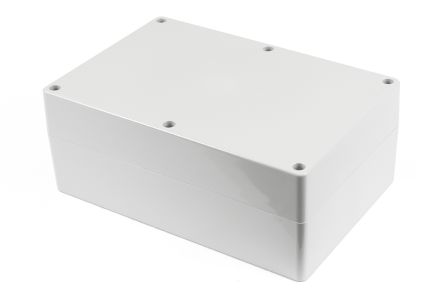 Hammond 1554 Series Polycarbonate Enclosure, IP68, 11.8 x 7.8 x 7 4.72in [1554XA2GY]; 229-1112