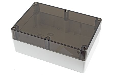 Hammond 1554 Series Polycarbonate Enclosure, IP68, 11.8 x 7.8 x 4.72in [1554XA2GYSL]; 229-1115