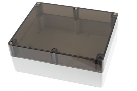 Hammond 1554 Series Polycarbonate Enclosure, IP68, 11.8 x 9.4 x 4.72in [1554YA2GYSL]; 229-1122