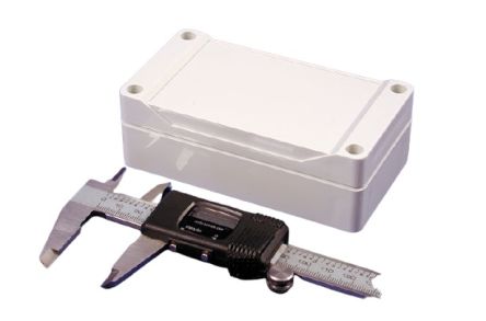Hammond 1555 Series ABS Enclosure, IP66, 4.7 x 2.6 x 1.6in [1555CGY]; 229-1130