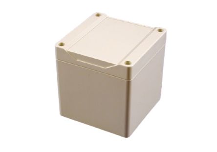 Hammond 1555 Series Polycarbonate Enclosure, IP68, 3.5 x 3.5 x 3.5in [1555EE2GY]; 229-1136