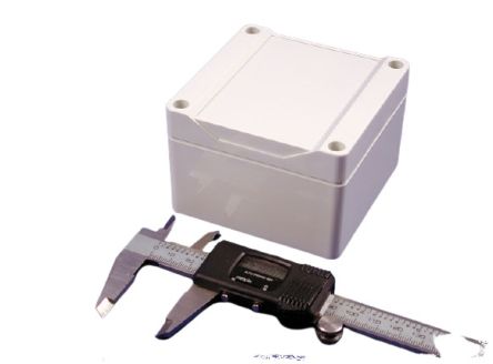 Hammond 1555 Series ABS Enclosure, IP66, 3.5 x 3.5 x 2.4in [1555EGY]; 229-1140