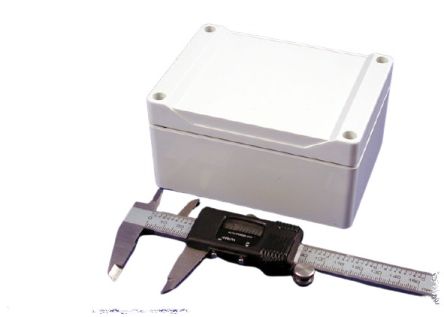 Hammond 1555F Series ABS Enclosure, IP66, 4.7 x 3.5 x 2.4in [1555FGY]; 229-1146