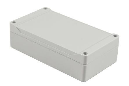 Hammond 1555 Series ABS Enclosure, IP66, 6.3 x 3.5 x 1.8in [1555JLGY]; 229-1155
