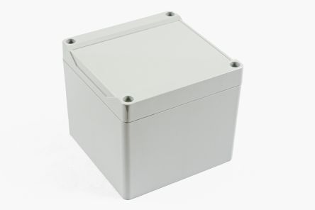 Hammond 1555 Series ABS Enclosure, IP66, 4.13 x 4.13 x 3.54in [1555LAGY]; 229-1160