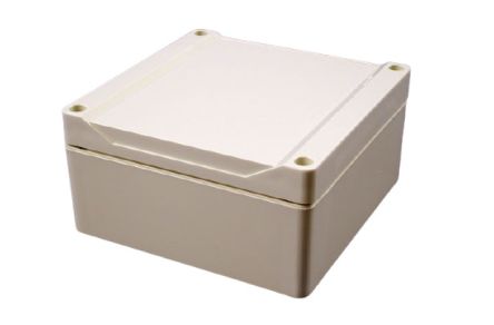 Hammond 1555 Series Polycarbonate Enclosure, IP68, 4.7 x 4.7 x 2.4in [1555N2GY]; 229-1163