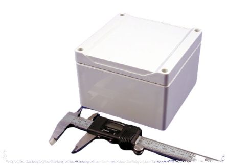 Hammond 1555 Series ABS Enclosure, IP66, 4.7 x 4.7 x 3.5in [1555PGY]; 229-1167