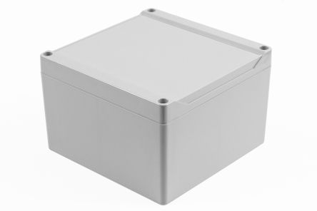 Hammond 1555 Series ABS Enclosure, IP66, 5.51 x 5.51 x 3.54in [1555QAGY]; 229-1170