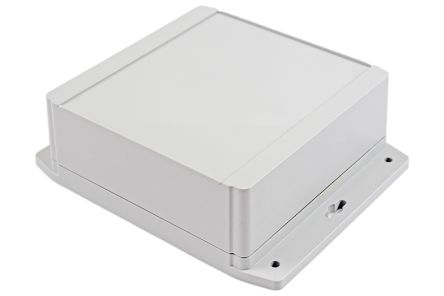 Hammond 1555F Series ABS Enclosure, IP66, Flanged, 6.3 x 6.3 x 2.46in [1555RF42GY]; 229-1176