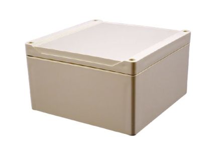 Hammond 1555 Series Polycarbonate Enclosure, IP68, 6.3 x 6.3 x 3.5in [1555S2GY]; 229-1177