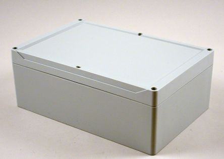 Hammond 1555 Series Polycarbonate Enclosure, IP68, 9.4 x 6.3 x 3.5in [1555VA2GY]; 229-1183