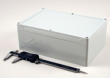Hammond 1555 Series ABS Enclosure, IP66, 9.4 x 6.3 x 3.5in [1555VAGY]; 229-1184