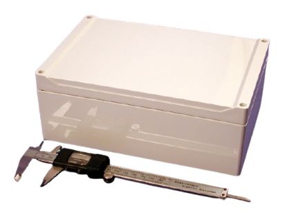 Hammond 1555 Series ABS Enclosure, IP66, 9.4 x 6.3 x 3.5in [1555VGY]; 229-1190