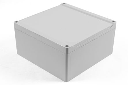 Hammond 1555 Series ABS Enclosure, IP66, 7.1 x 7.1 x 3.54in [1555WAGY]; 229-1194